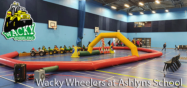 Wacky Wheelers Kids activity party at Ashlyns School Berkhamstead