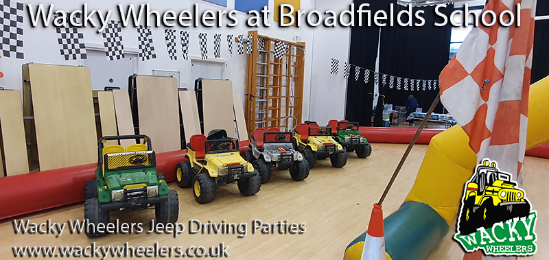 go kart car party at Broadfields School Edgware North London